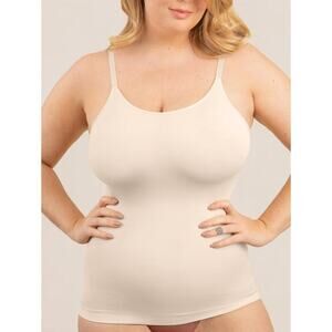 Shapermint Essentials Women's All Day Everyday Scoop Neck Cami Size L Chai NWT